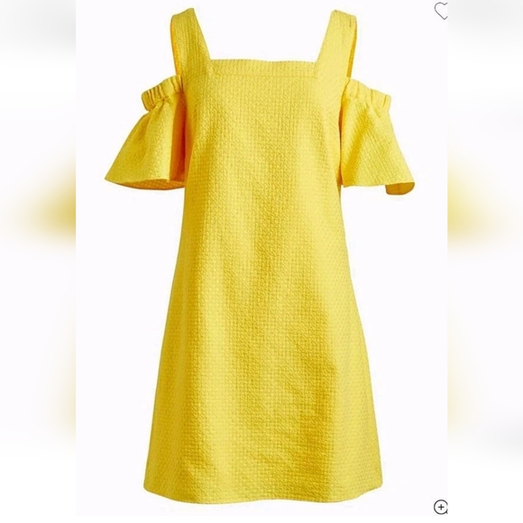 J. Crew Dresses & Skirts - J. Crew Cold Shoulder Side Zip Flutter Sleeve Cotton Mini Dress Summer Comfy